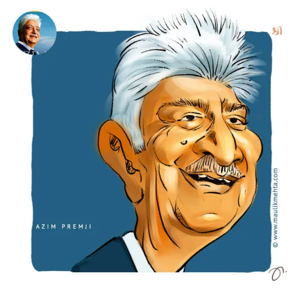 Azim Premji - Caricatures & Portraits