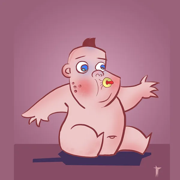 Baby with a Pacifier - Character Design