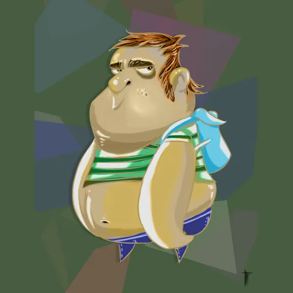The Potbellied Uncle - Character Design