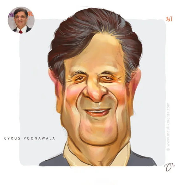 Dr. Cyrus S. Poonawalla - Caricatures & Portraits