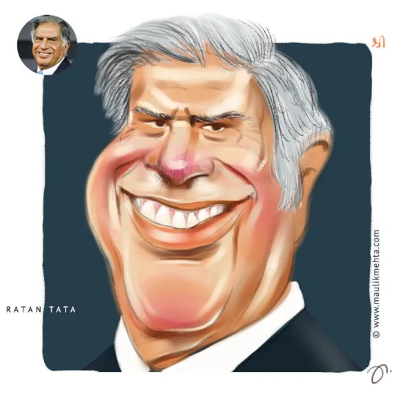 Ratan Tata - Caricatures & Portraits